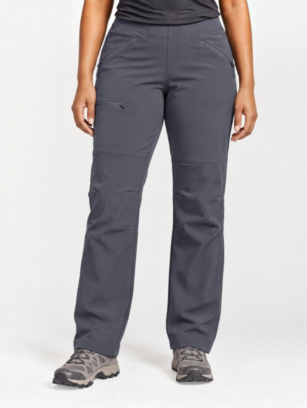 MEC Sandbagger Softshell Climbing Pants Women’s 12 Gray Hiking Mountaineering